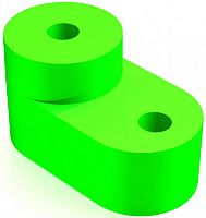 Изолятор угловой DEKraft ИД-101 для установки нулевой шины зеленый картинка 